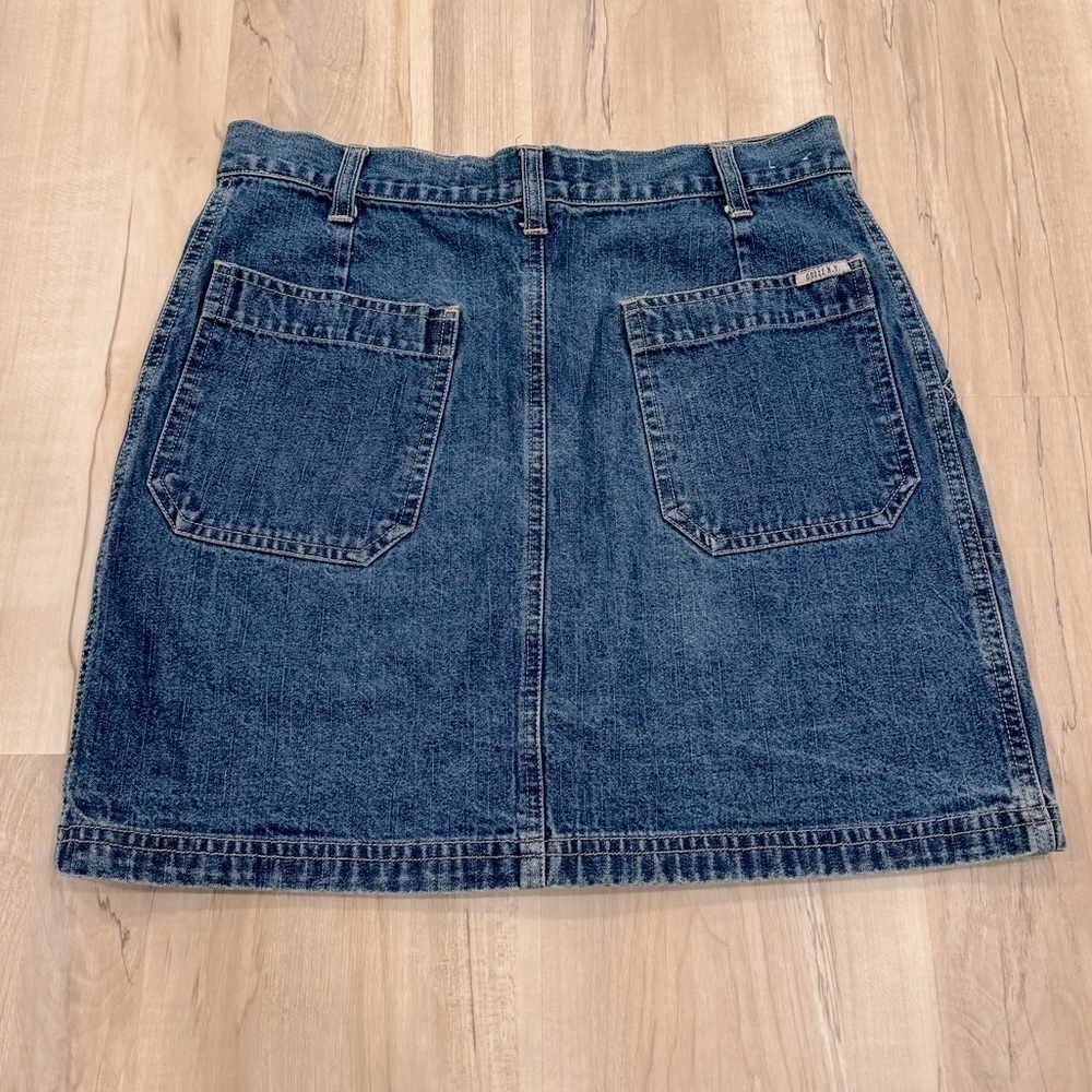 Vintage Quizz N.Y. Front Button Mini Jean Skirt - Picture 2 of 6